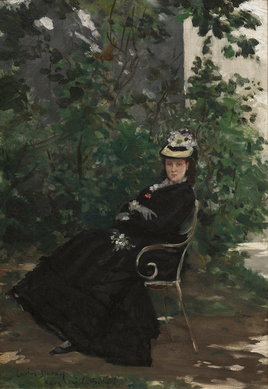 Portret van Madame Alice Hoschede door Charles Emile Auguste Carolus Duran