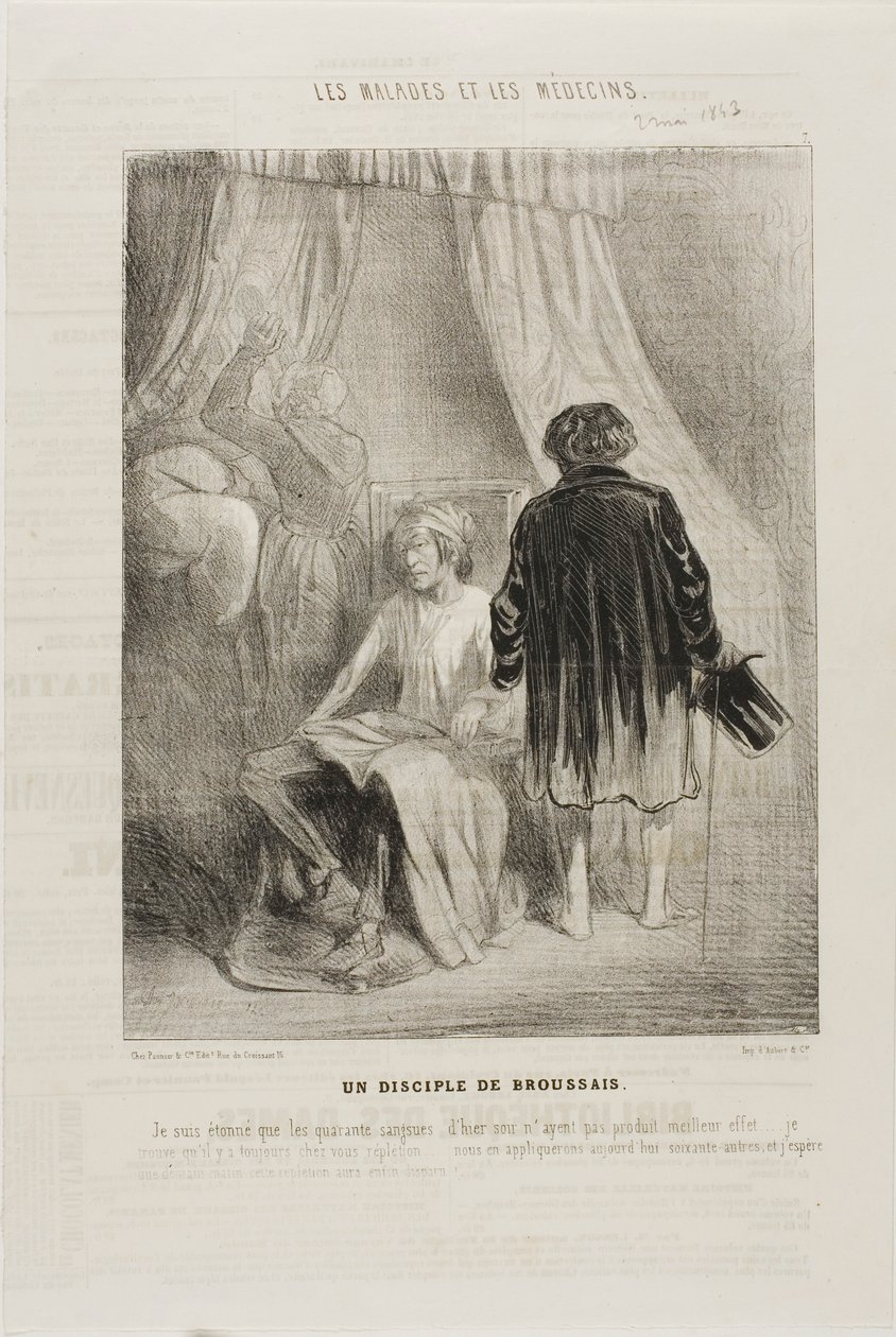 Een volgeling van Broussais (plaat 7) door Charles Emile Jacque