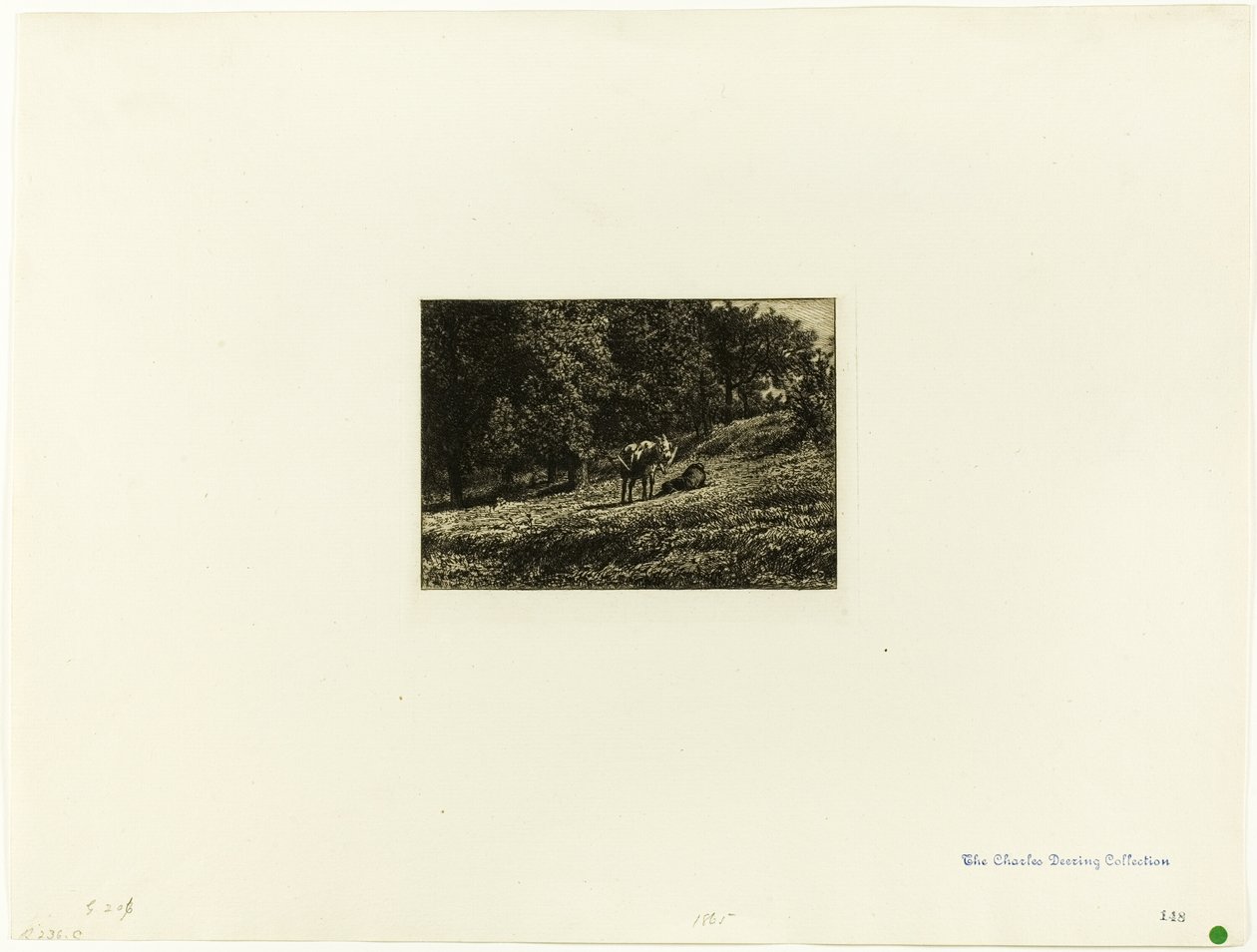 Boomgaard door Charles Emile Jacque