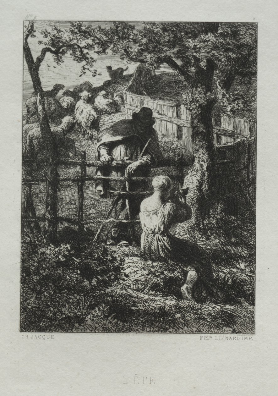 Zomerdag door Charles Emile Jacque