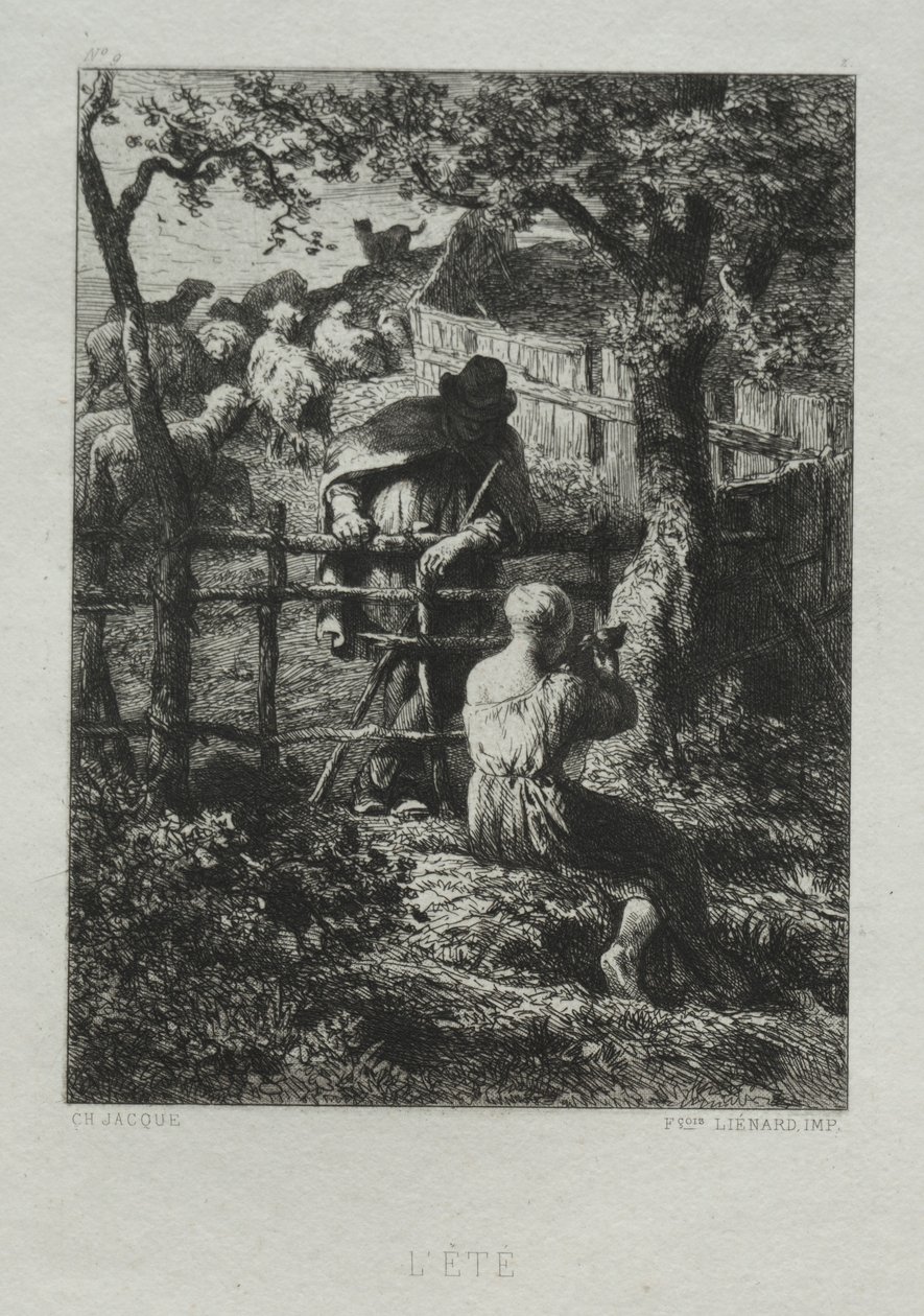 Zomerdag door Charles Emile Jacque