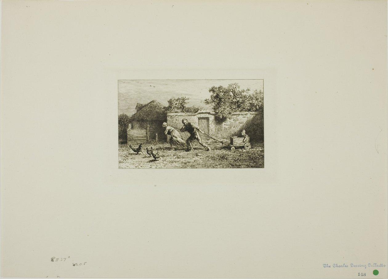 De Koets door Charles Emile Jacque
