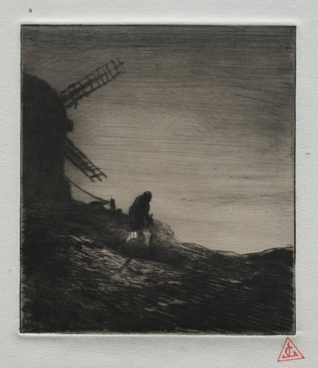 De Molen, 1848 door Charles Emile Jacque