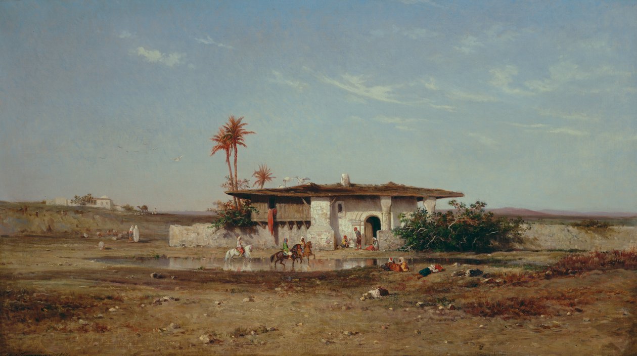 Noord-Afrikaans Landschap, 1857 door Charles Émile de Tournemine
