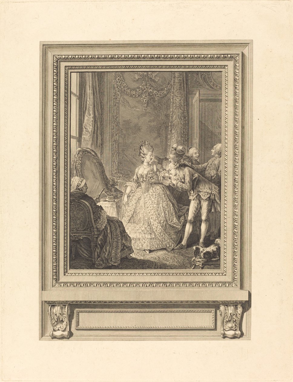 De dag door Charles Emmanuel Patas after Charles Eisen