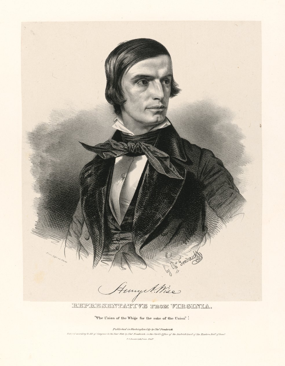 Henry Alexander Wise door Charles Fenderich