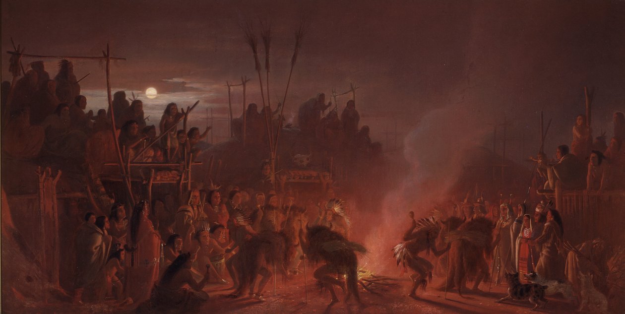 De Buffeldans door Charles Ferdinand Wimar