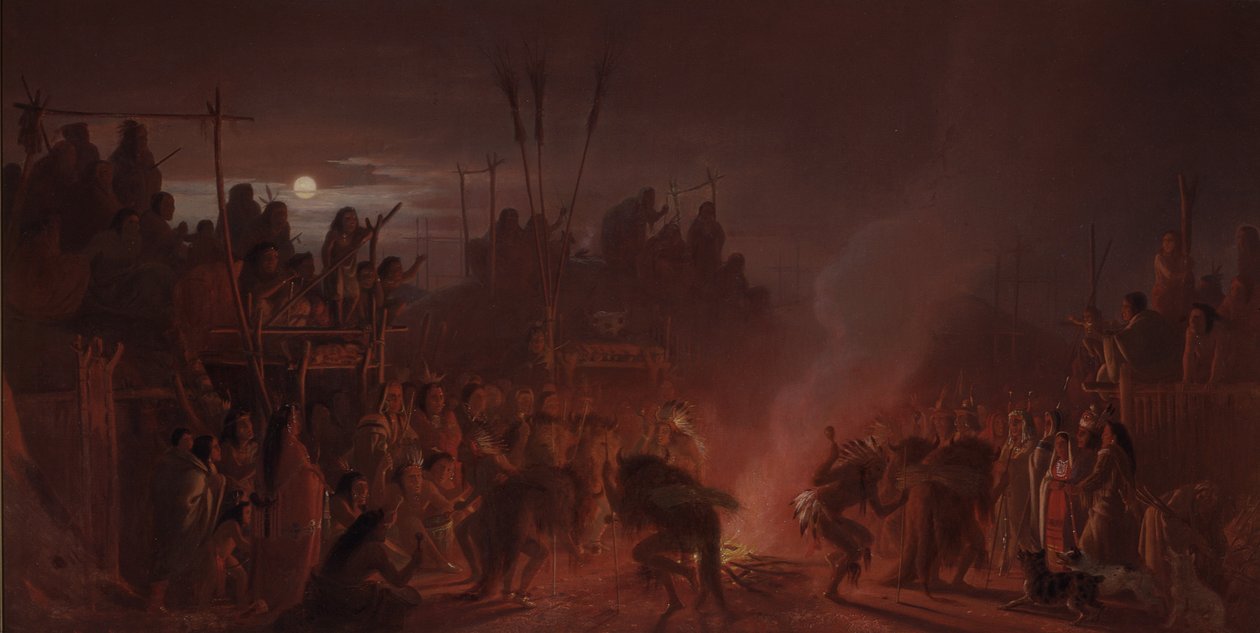 De Buffeldans door Charles Ferdinand Wimar