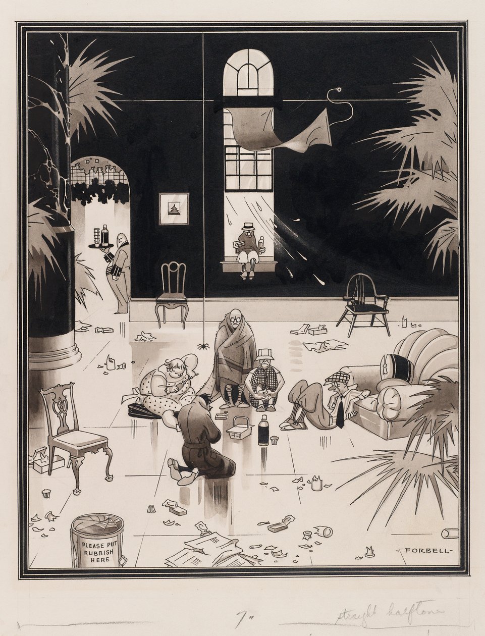Clubleven in Amerika, de picknickers, voor 1933 door Charles Forbell