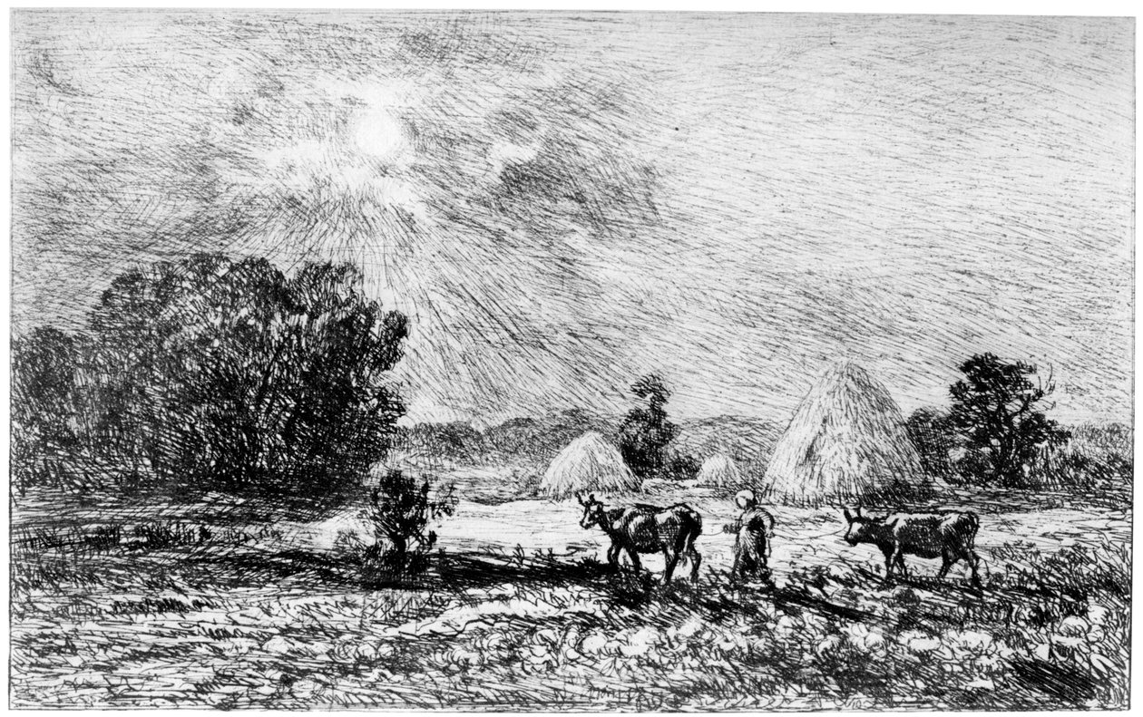 Clair de Lune in Valmondois, 1840-1875, 1924 door Charles Francois Daubigny