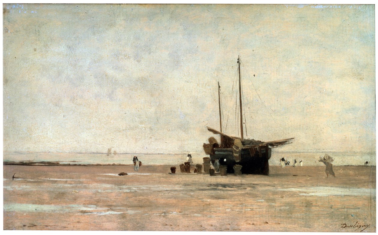De kust, eind jaren 1860 begin jaren 1870 door Charles Francois Daubigny