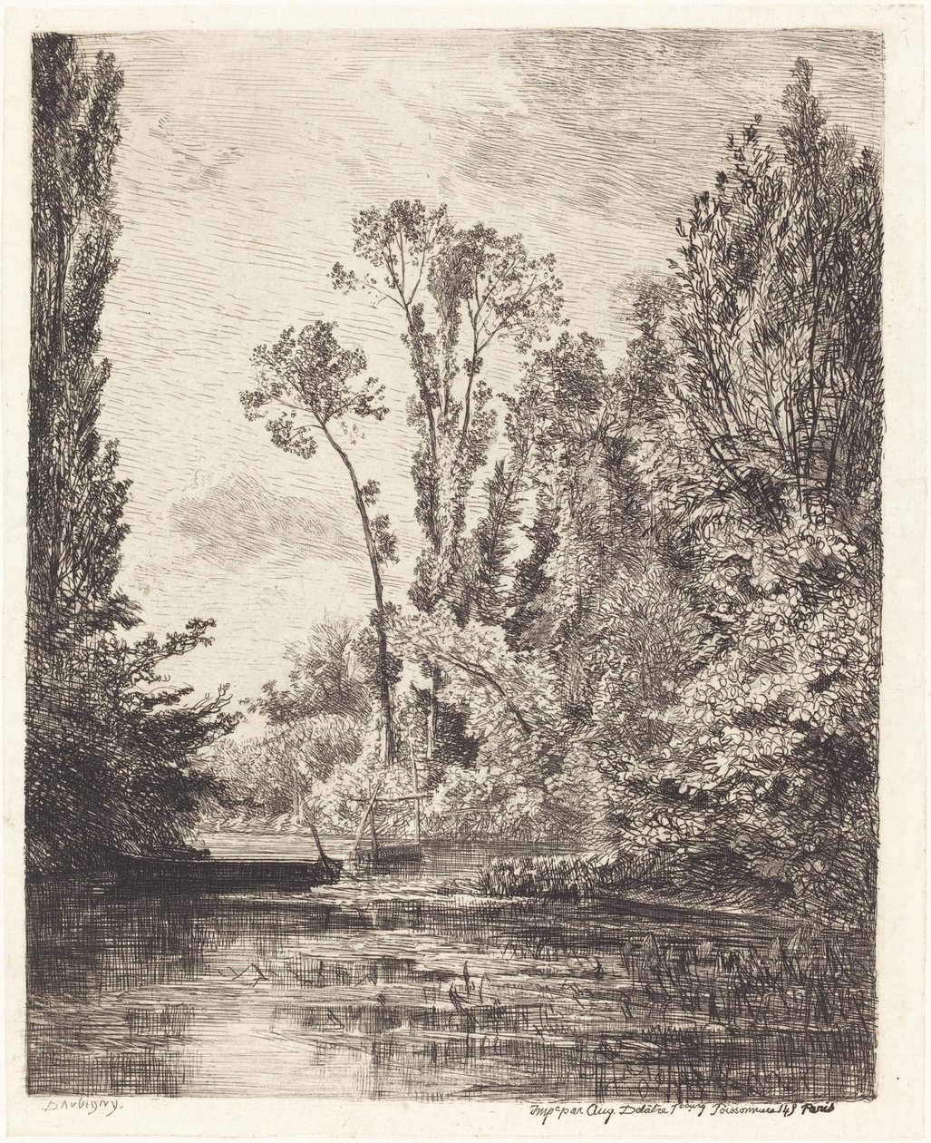 De Maagdeneilanden in Bezons door Charles Francois Daubigny