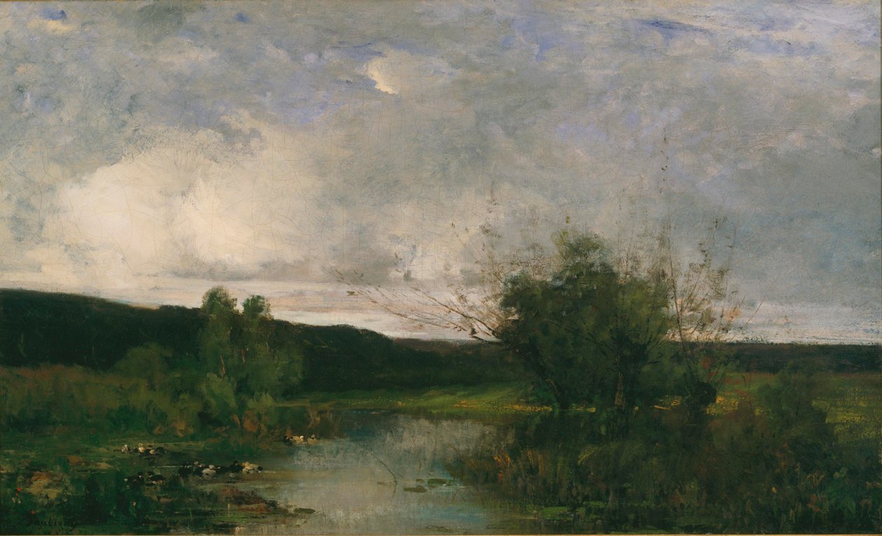 Frans: Après la pluie door Charles Francois Daubigny