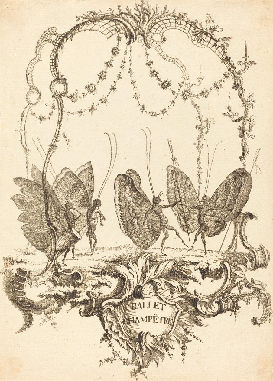 Boerenballet door Charles Germain de Saint Aubin