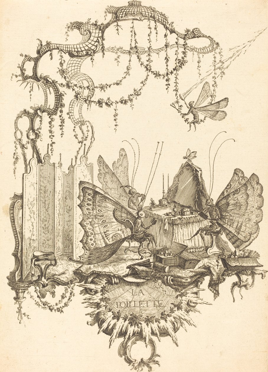 De Toilette door Charles Germain de Saint Aubin