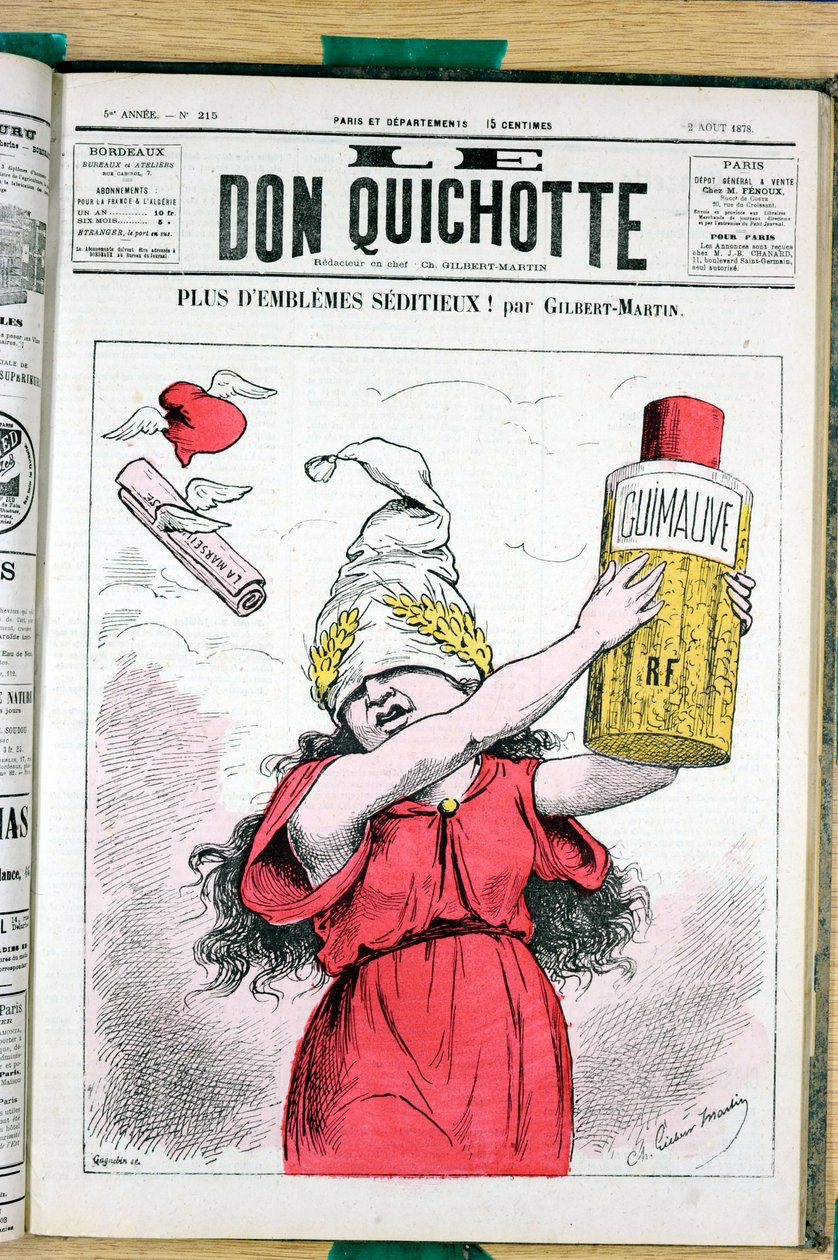Omslag van Le Don Quixote, nummer 215, Satirique en Colours door Charles Gilbert Martin