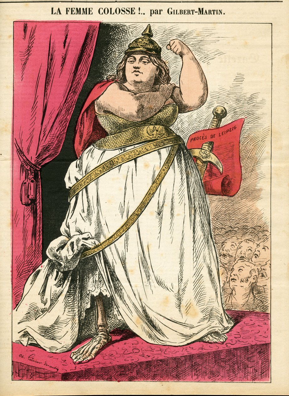 Omslag van Le Don Quixote, nr. 679, Satirisch in kleuren door Charles Gilbert-Martin