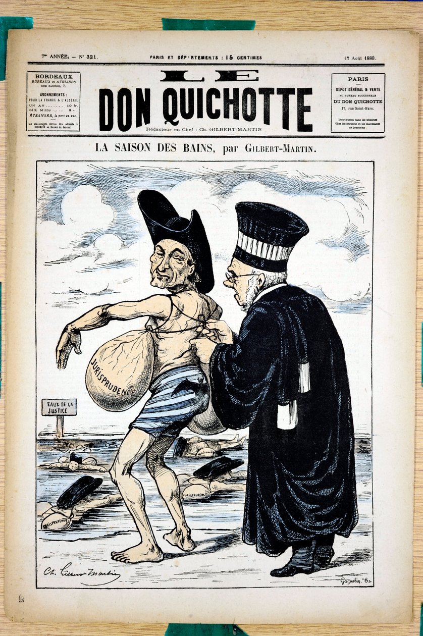 Omslag van Le Don Quixote, nummer 321, Satirisch in Kleuren door Charles Gilbert Martin