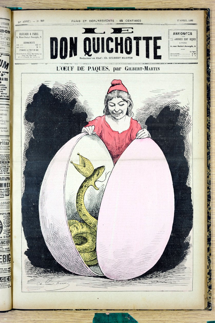 Omslag van The Don Quixote, nummer 929, Satirisch in Kleuren door Charles Gilbert Martin