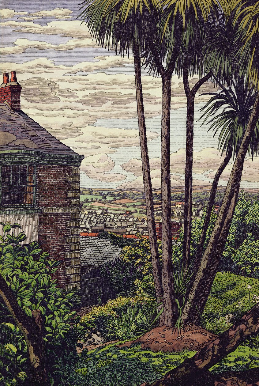 Een Newlyn Tuin door Charles Ginner