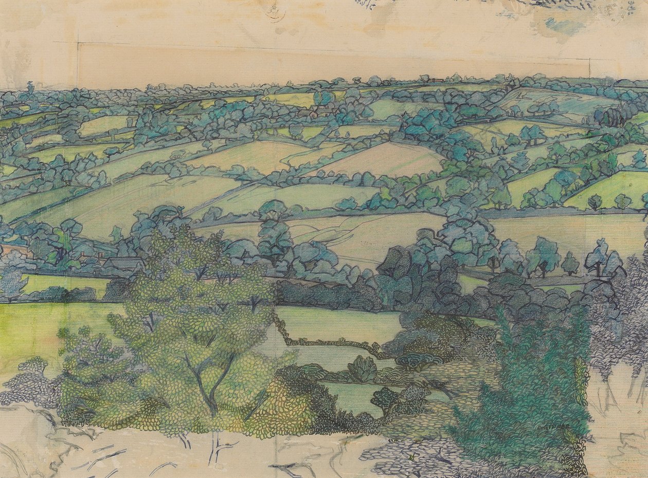 Applehayes, c.1912 door Charles Ginner