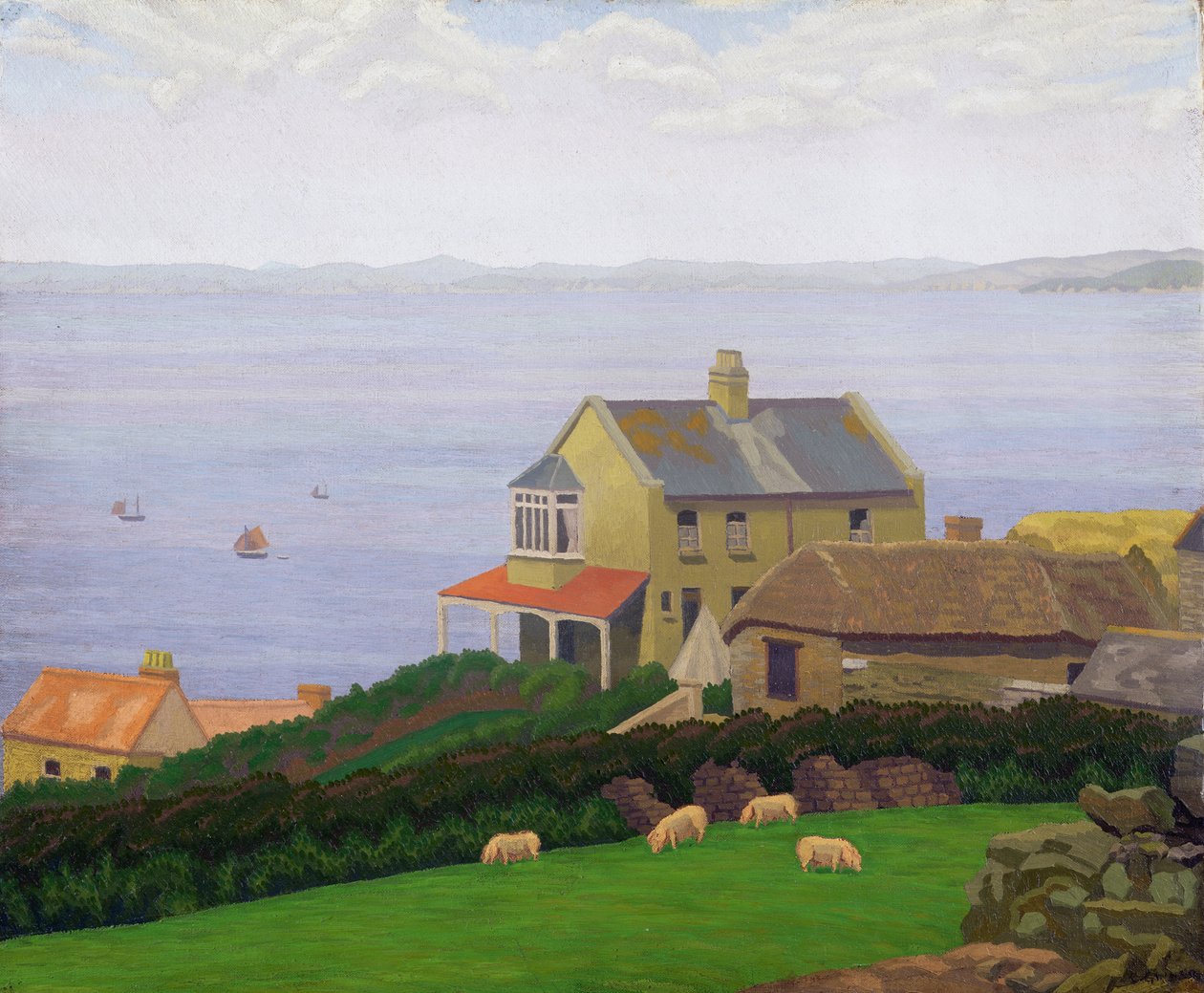Landschap door Charles Ginner