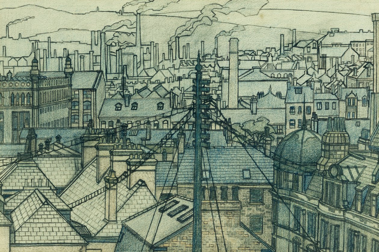Daken van Leeds door Charles Ginner