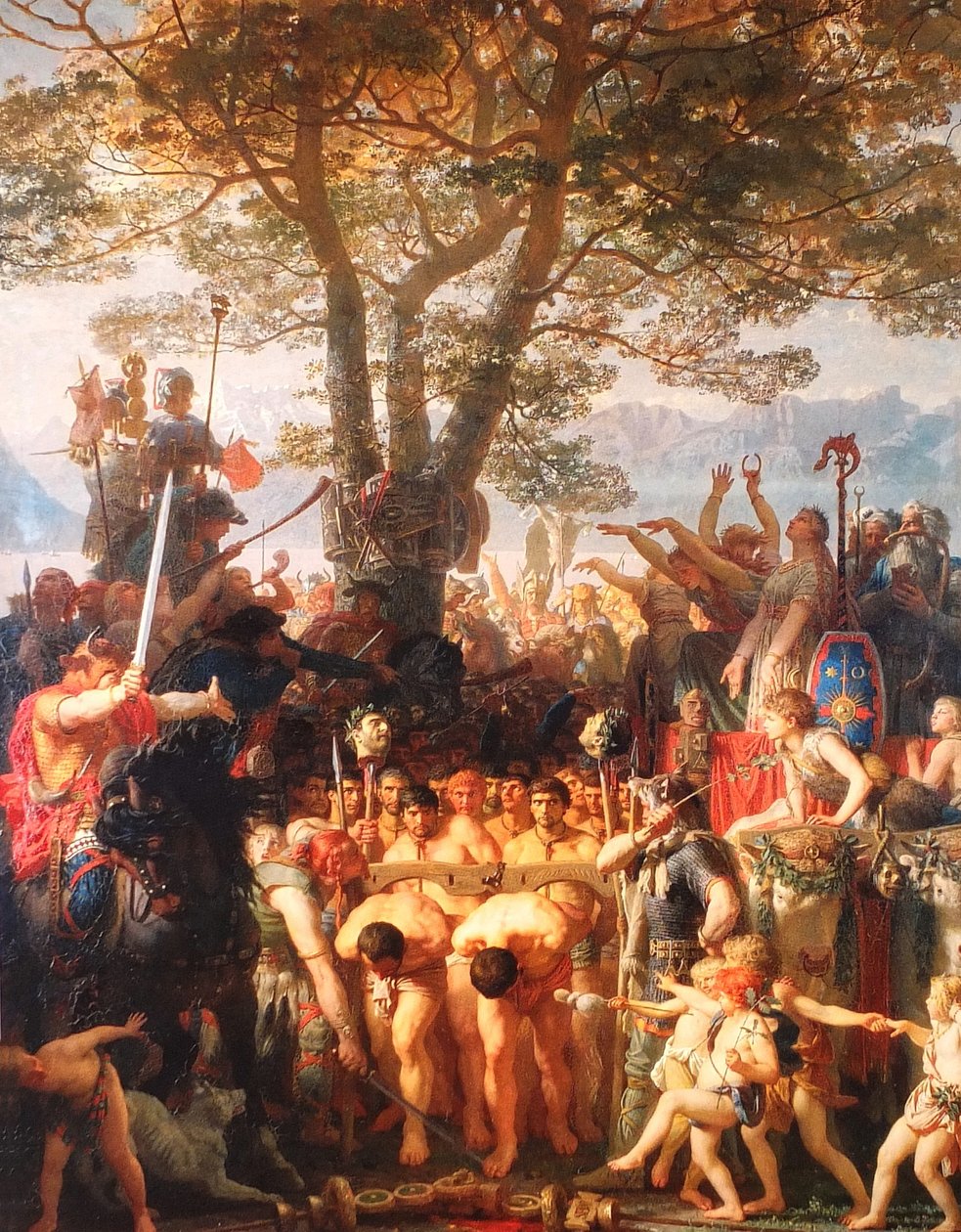 Frans: Les Romains passant sous le joug Romeinen onder het juk door Charles Gleyre
