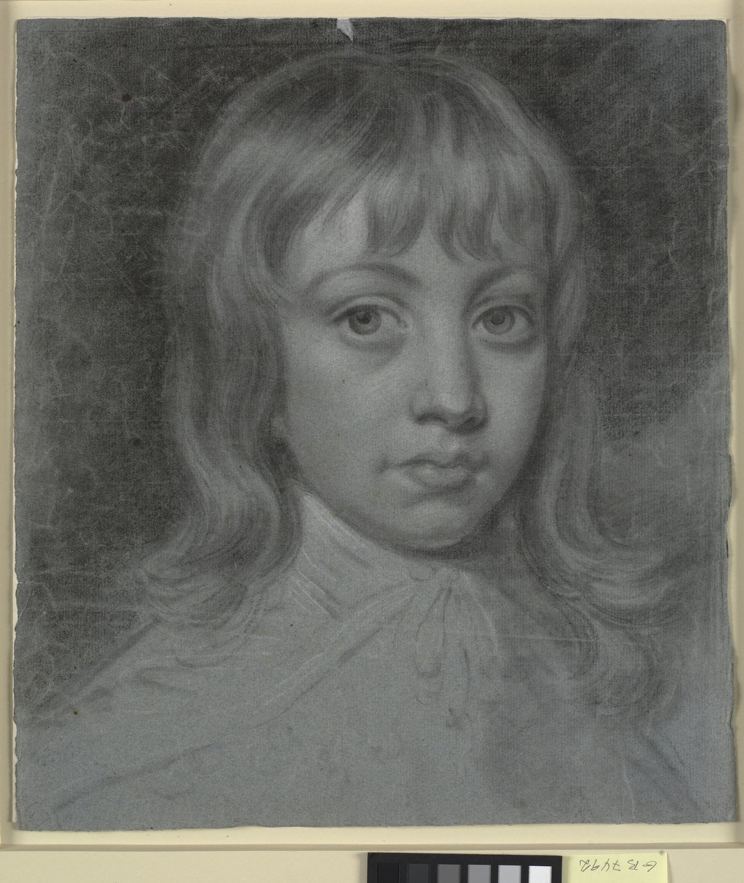 Portret van Thomas Waller als kind, gezicht naar links door Charles Grignion d.Y.