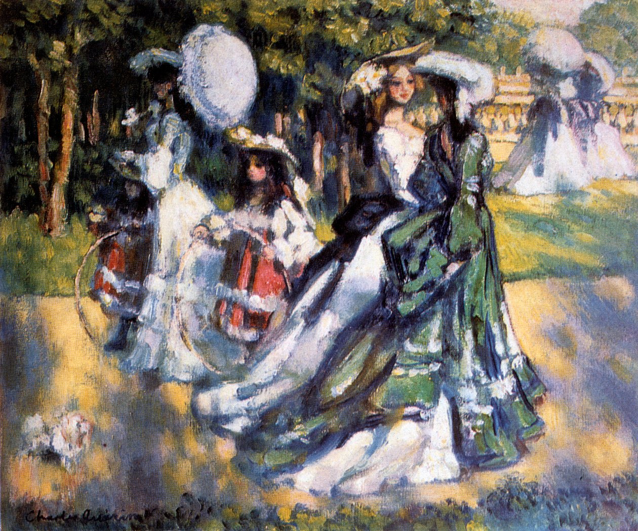Promenade, ca. 1911 door Charles Guerin