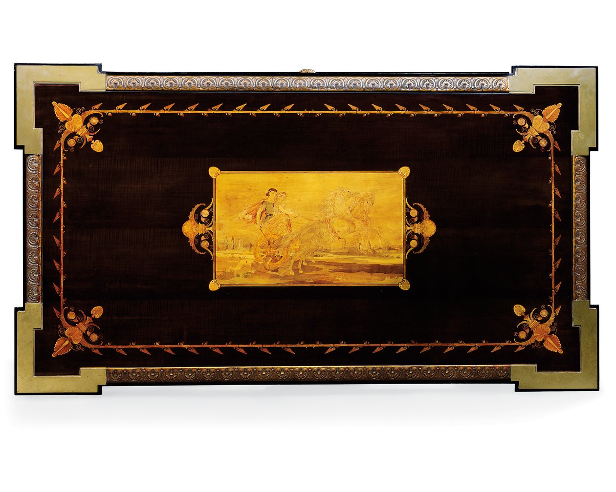 Napoleon III tafel, ontworpen door Jean Brandely, marqueterie door E. Varlot, Parijs, c.1850-75 door Charles Guillaume Diehl