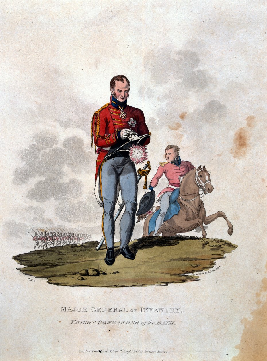 Generaal-majoor van de Infanterie Ridder Commandeur van het Bad, uit 