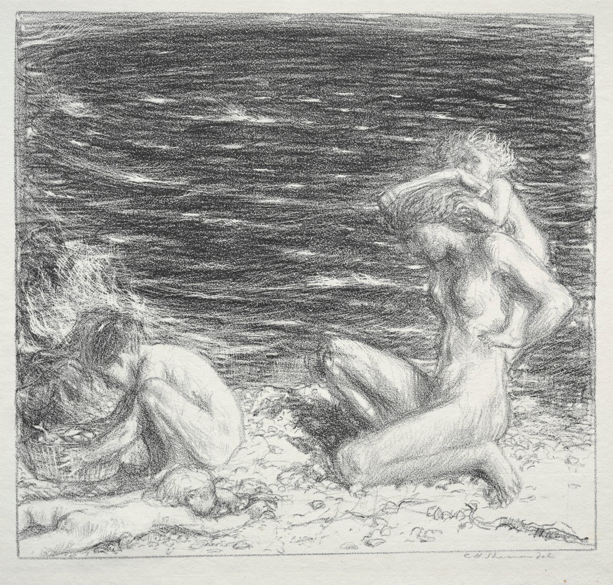 Zee en bries, 1894 door Charles Haslewood Shannon