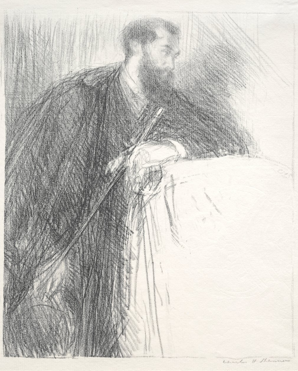 Lucien Pissarro door Charles Hasslewood Shannon