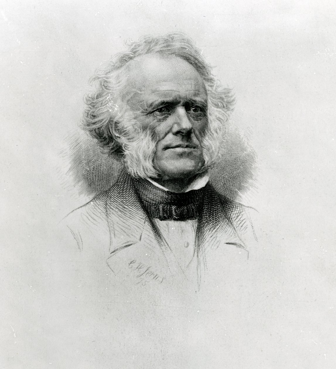 Sir Charles Lyell, 1875 door Charles Henry Jeens