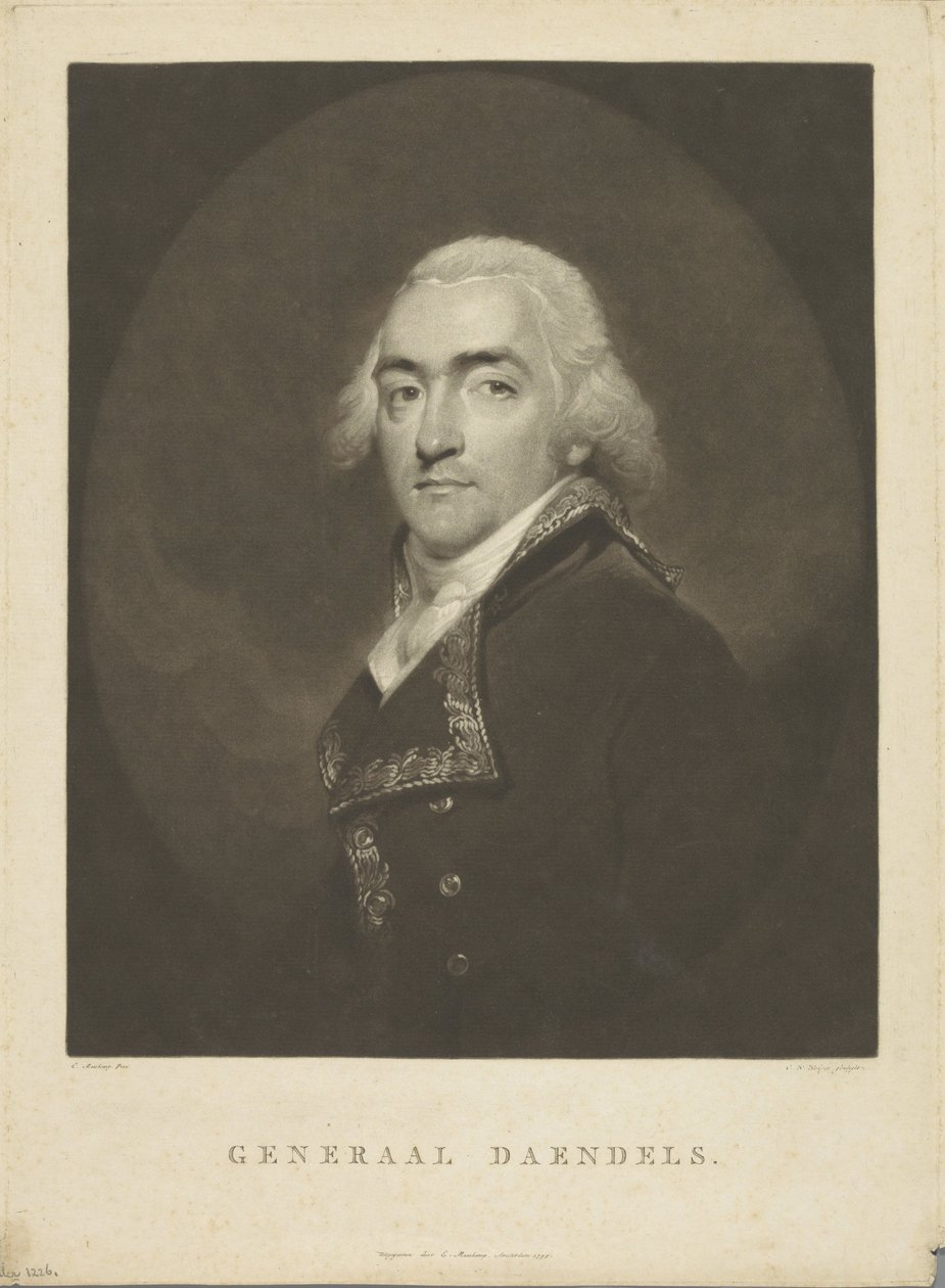 Portret van Herman Willem Daendels door Charles Howard Hodges