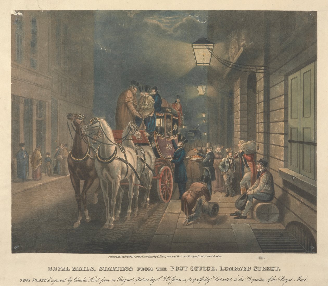 Koninklijke Posten, Vertrekkend vanaf het Postkantoor, Lombardstraat door Charles Hunt