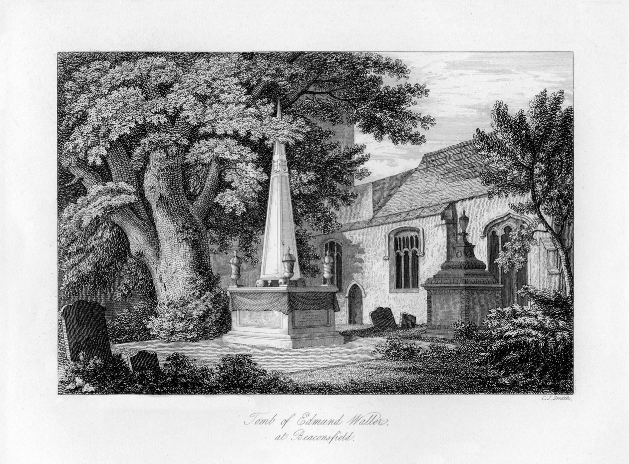 Graf van Edmund Waller, Beaconsfield, Buckinghamshire door Charles J. Smith