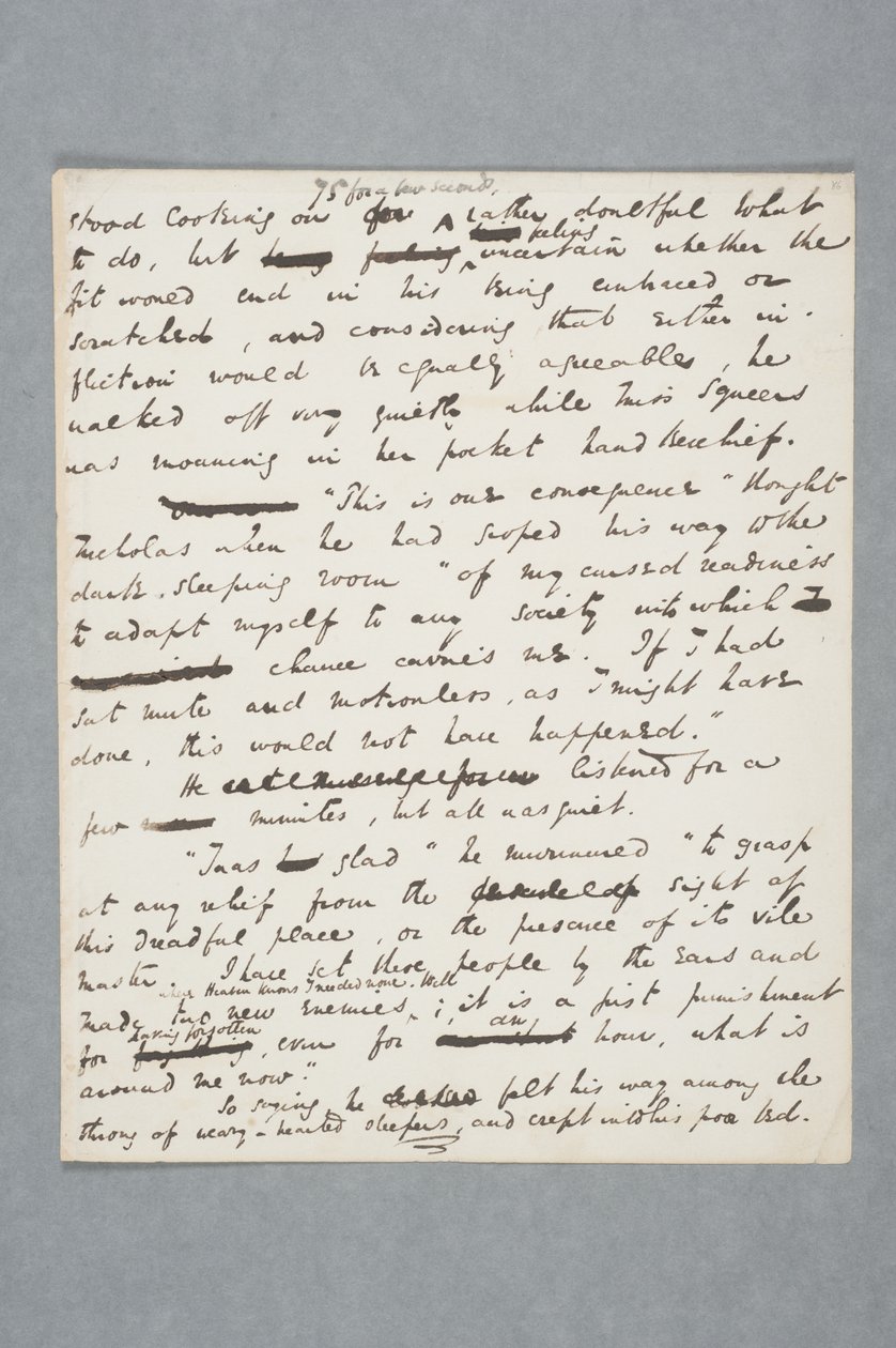 Origineel manuscript van een hoofdstuk van Nicholas Nickleby, 1838 door Charles John Huffam Dickens