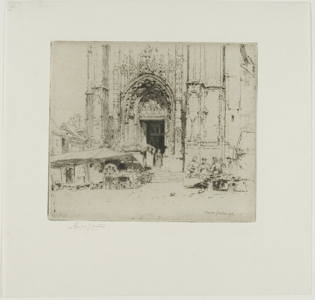 Neufchatel en Bray door Charles John Watson