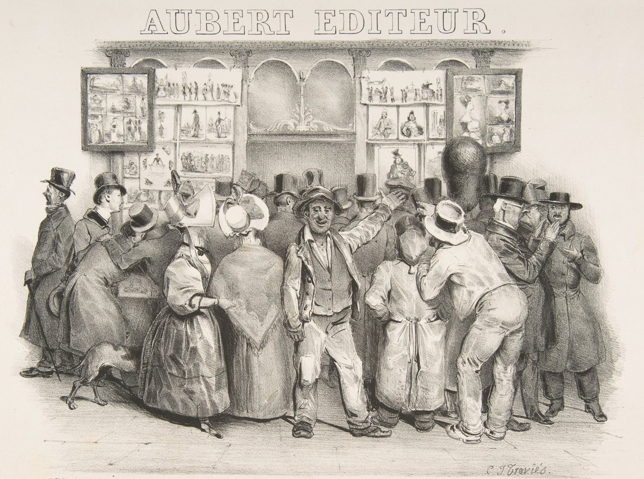 De Uitgever Aubert Je moet toegeven dat de regering een komisch uiterlijk heeft door Charles Joseph Traviès de Villers
