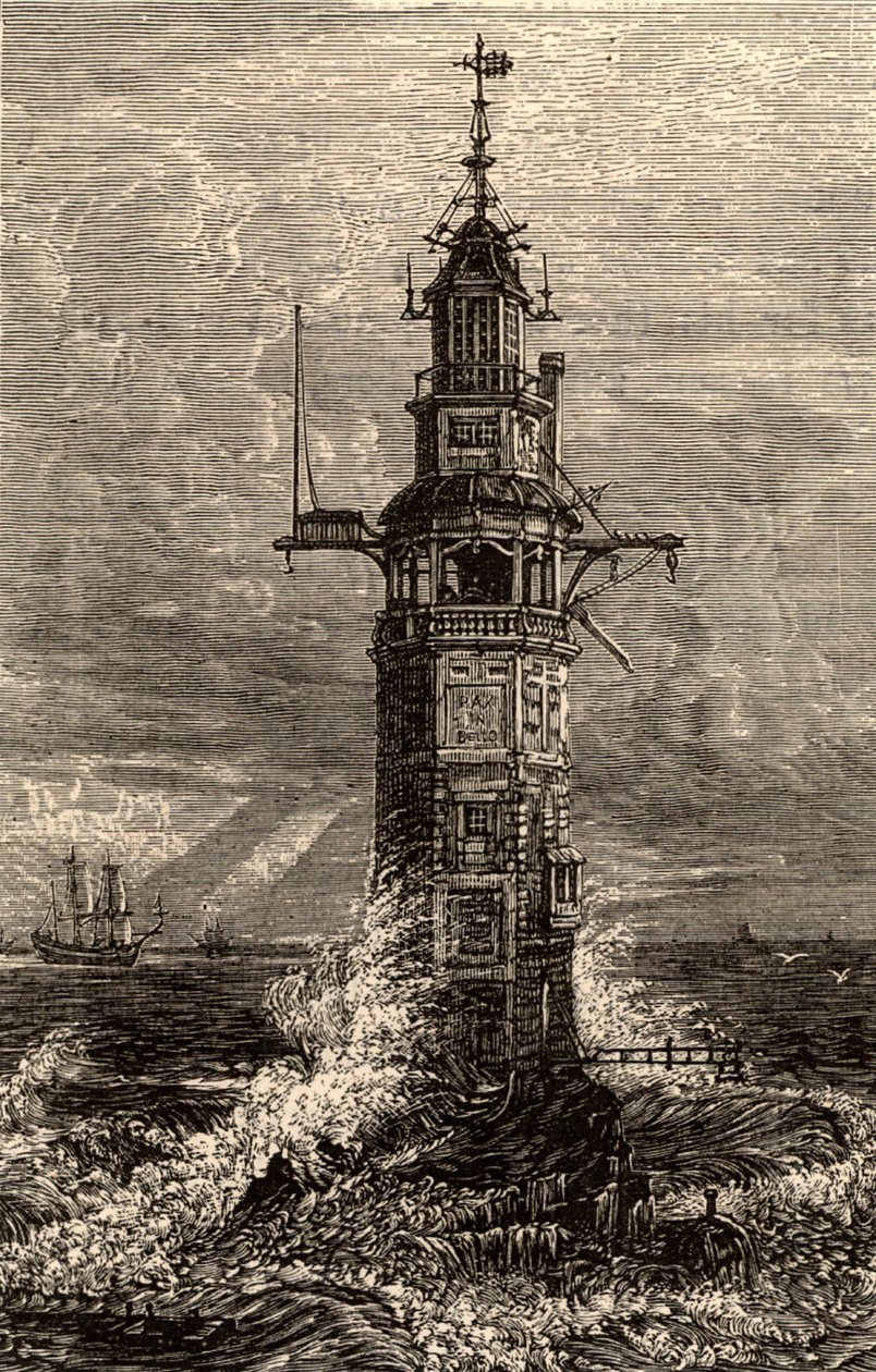 Tweede vuurtoren Eddystone door Charles Knight
