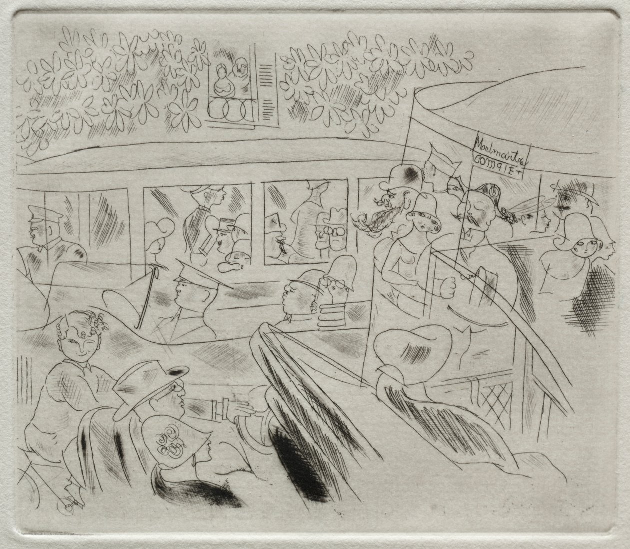 Verkeer, Montmartre door Charles Laborde
