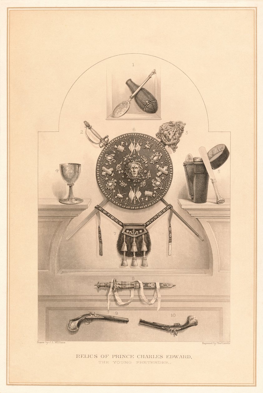 Relieken van Prins Charles Edward. De Grote Pretendent, 1878 door Charles Lawrie