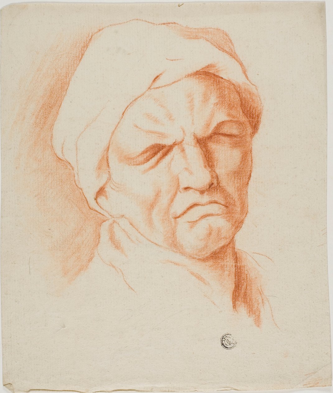 Hoofd van een Oude Man door Charles Le Brun