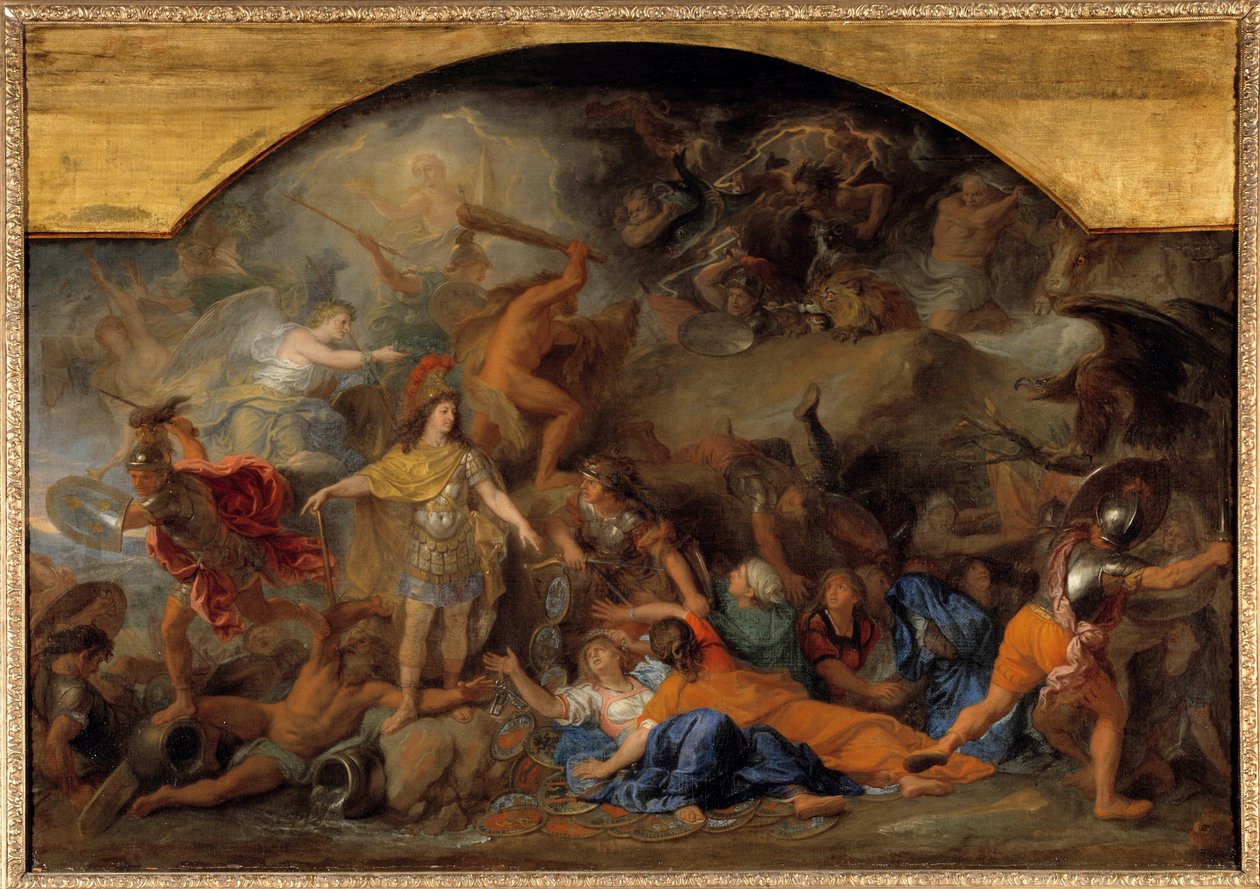 De Franche-Comté voor de tweede keer veroverd in 1674 door Charles Le Brun