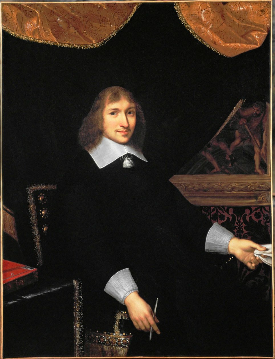Nicolas Fouquet, minister van financiën van koning Lodewijk XIV ... door Charles Le Brun