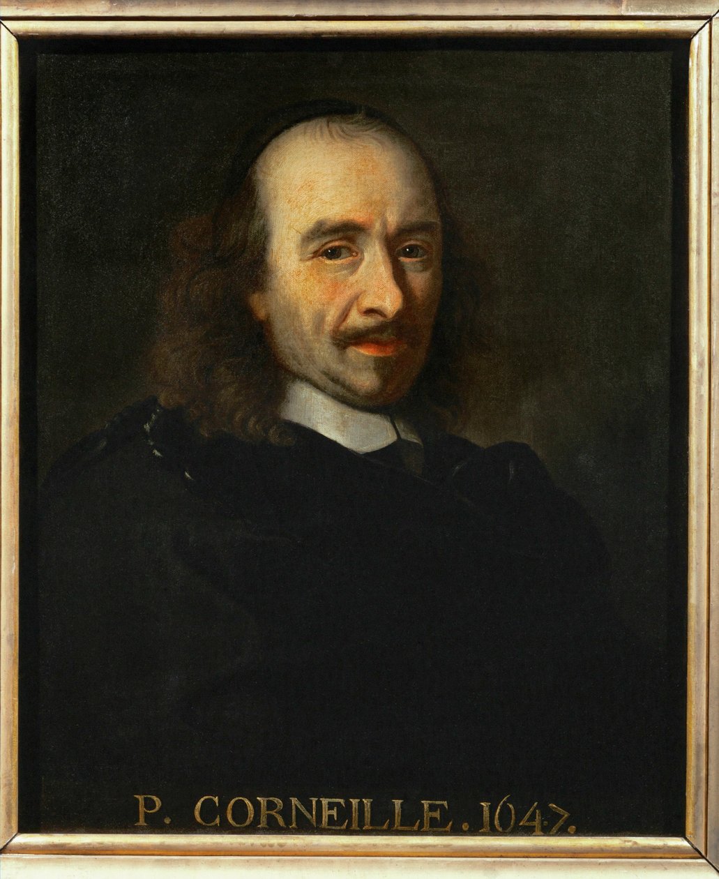 Dichter Pierre Corneille ... (schilderij op doek) door Charles Le Brun