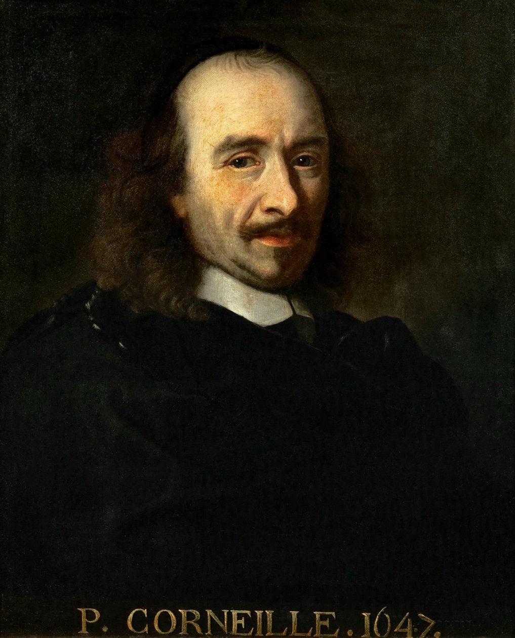 Portret van Pierre Corneille 1606-1684 door Charles Le Brun