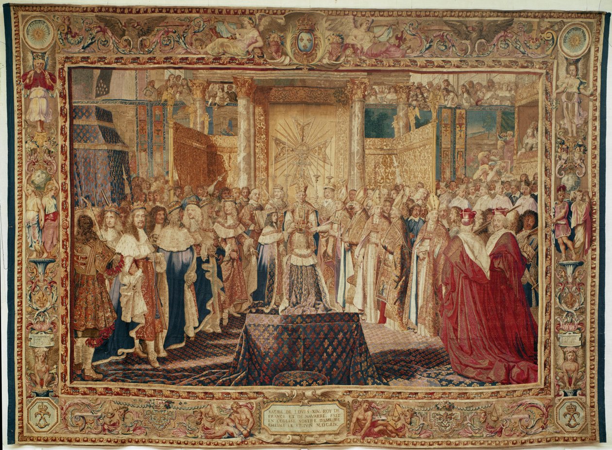 De kroning van Louis XIV ... door Charles Le Brun